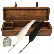Feather Quill Box Teak