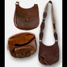 Bison Leather Beavertail Flap Bag