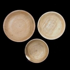 Bowls Wood Set of 3 Food Safe