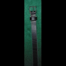 Belt 1 inch Black Japanned Buckle Regular Length