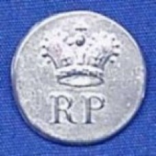 Royal Provincial Pewter Button